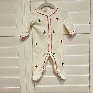 Starting Out Embroidered Christmas Onesie White Multi Size 3m